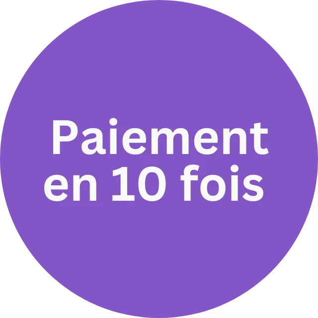 Paiement en 10 fois possible pour votre formation.